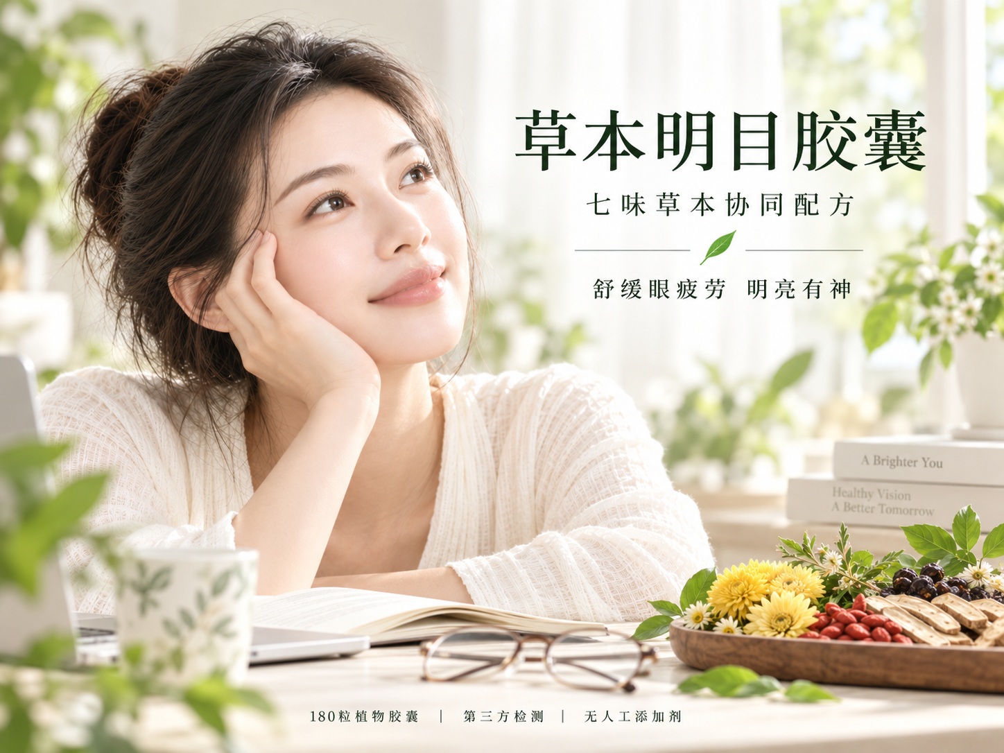 草本明目胶囊产品图:七味草本协同配方